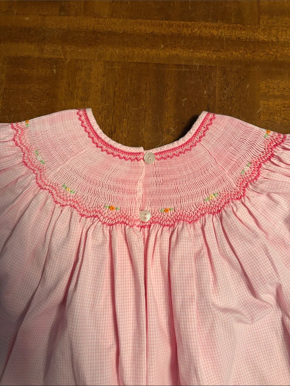 Rosalina Collection Ice Cream Pink Smocked Girls' Dress